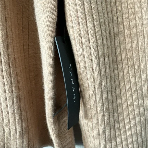 Tahari 100% extra fine merino wool sweater cardigan LG New with tags! - Picture 12 of 13